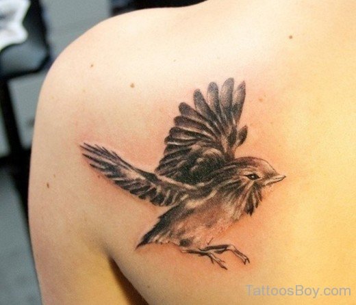 Bird Tattoo On Back