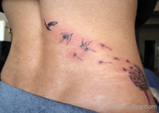 Bird Tattoo On Lower Back