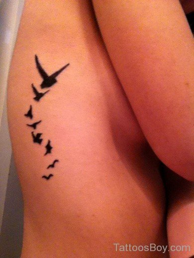 Bird Tattoo On Rib 