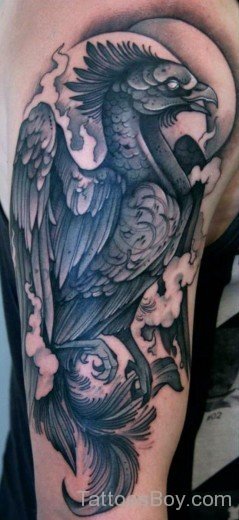 Black Phoenix Tattoo-TB1014