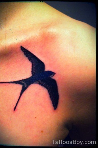 Black Swallow Tattoo