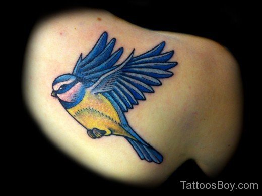 Blue Bird Tattoo Design