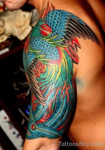 Blue Phoenix Tattoo-TB1016
