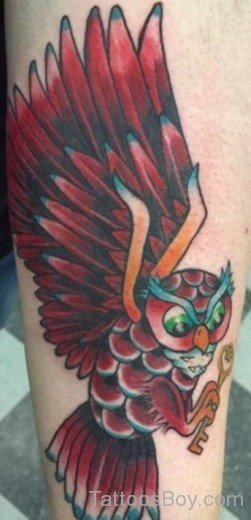 Brown Owl Tattoo