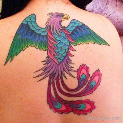 Colored Phoenix Tattoo