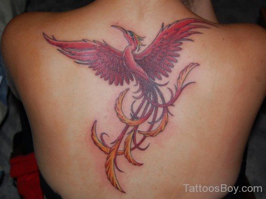 Colorful Phoenix Tattoo