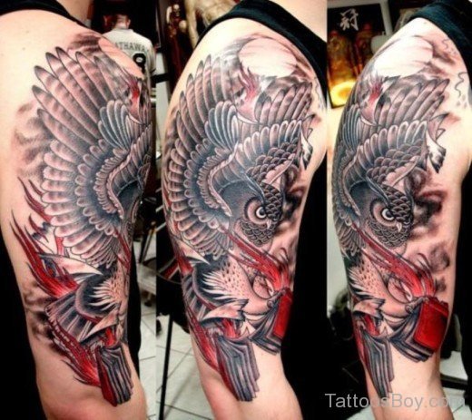 Flying Owl Tattoo