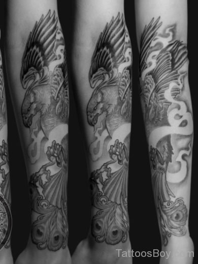 Grey Phoenix Tattoo-TB1052