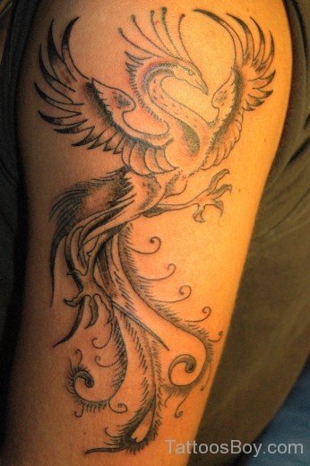 Grey Phoenix Tattoo