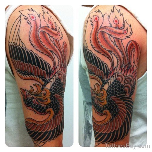 Japanese Phoenix Tattoo Design-TB1054