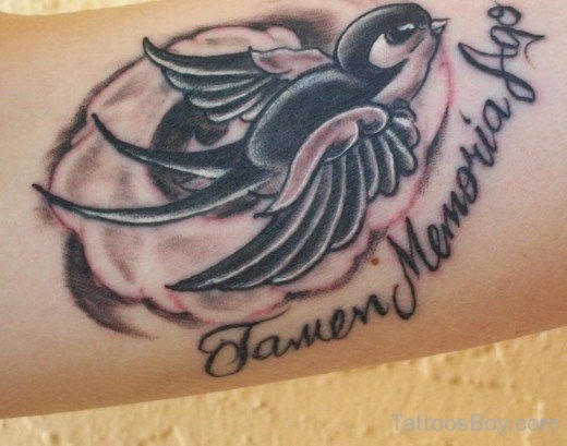 Memorial Swallow Tattoo
