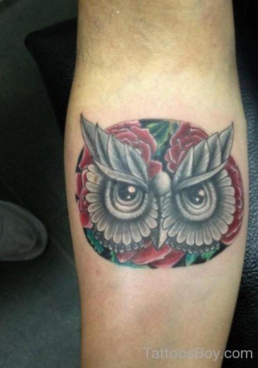 Owl Face Tattoo