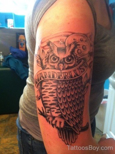 Owl Tattoo Design On Arm