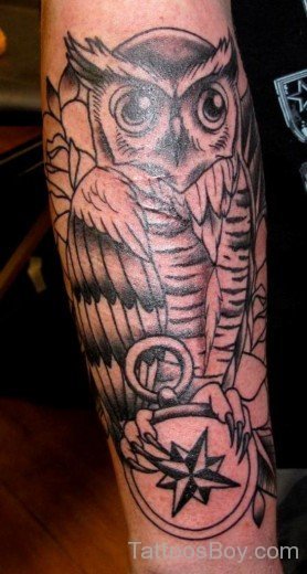 Owl Tattoo Design On Arm 5-TB14064