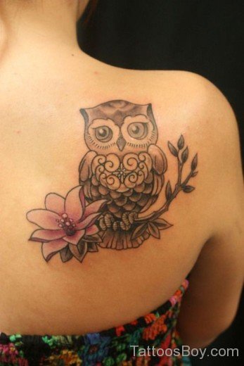 Owl Tattoo On Back