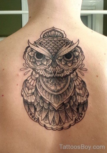 Owl Tattoo On Back