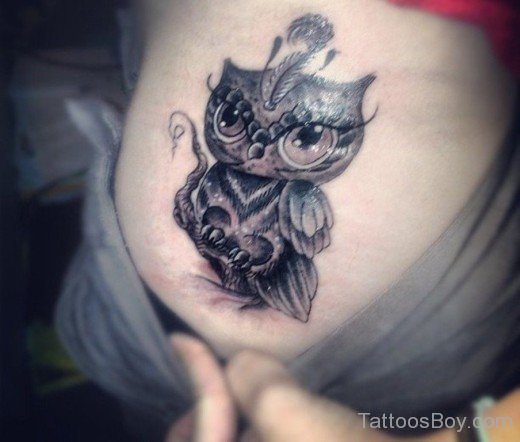 Owl Tattoo On Shoulder