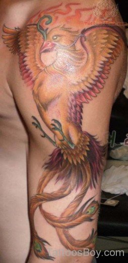 Phoenix Bird Tattoo Design-TB1064