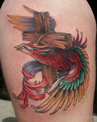 Phoenix Tattoo Design On Shoulder-TB1078