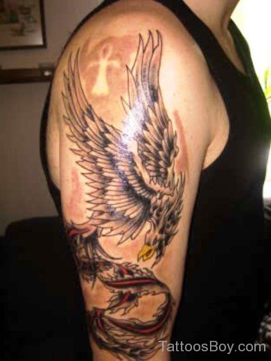 Phoenix Tattoo On Half Sleeve-TB1090