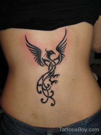 Phoenix Tattoo On Lower Back-TB14081
