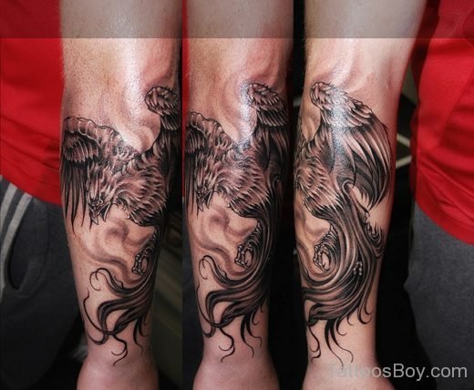 Phoenix Tattoo On Wrist-TB1097