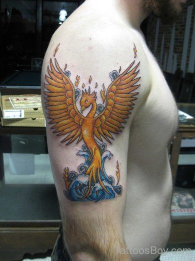 Pretty Phoenix Tattoo-TB1099
