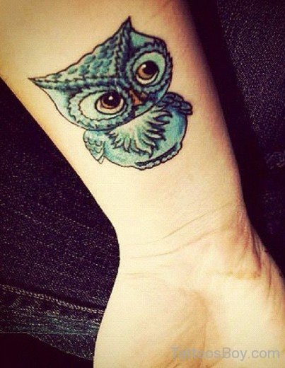 Small Owl Tattoo