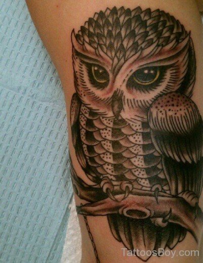 Stylish Owl Tattoo Design