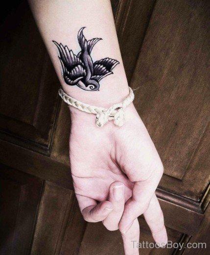 Swallow Tattoo On Wrist