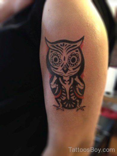 Tribal Owl Tattoo Design