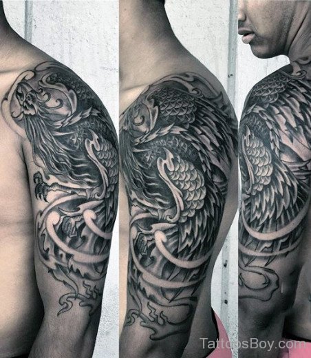 Tribal Phoenix Tattoo-TB1112