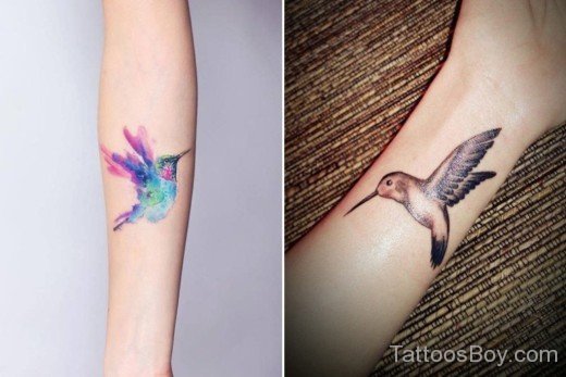 Watercolor Bird Tattoo